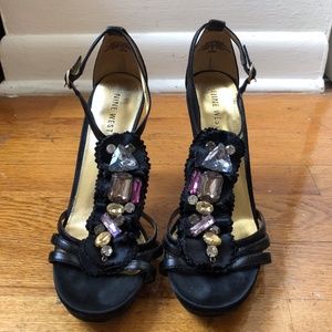 Nine West CutAbove Jeweled Strappy Sandals